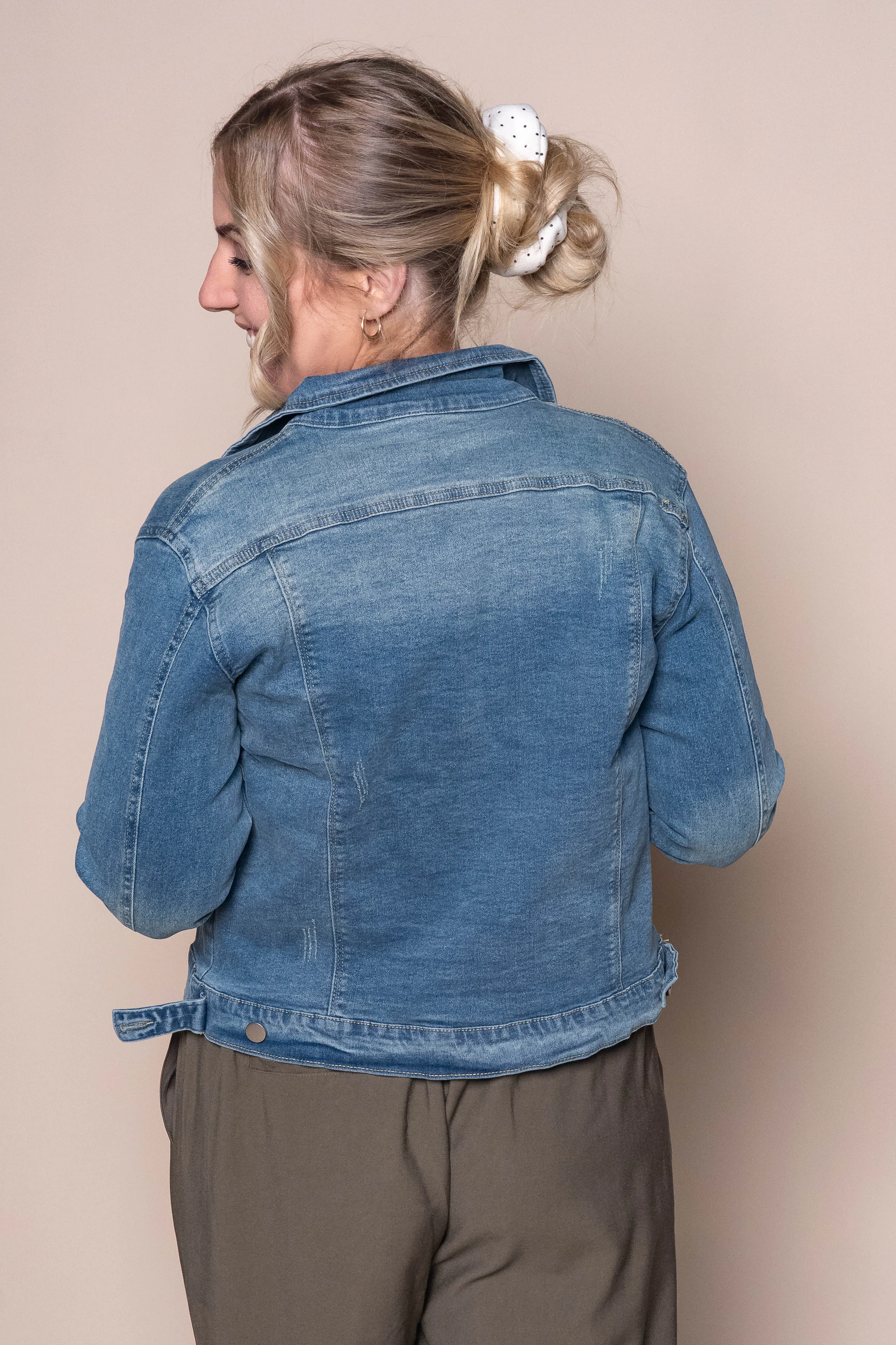 Kerry Denim Jacket in Mid Blue sold by Always Alice product image thumbnail 5