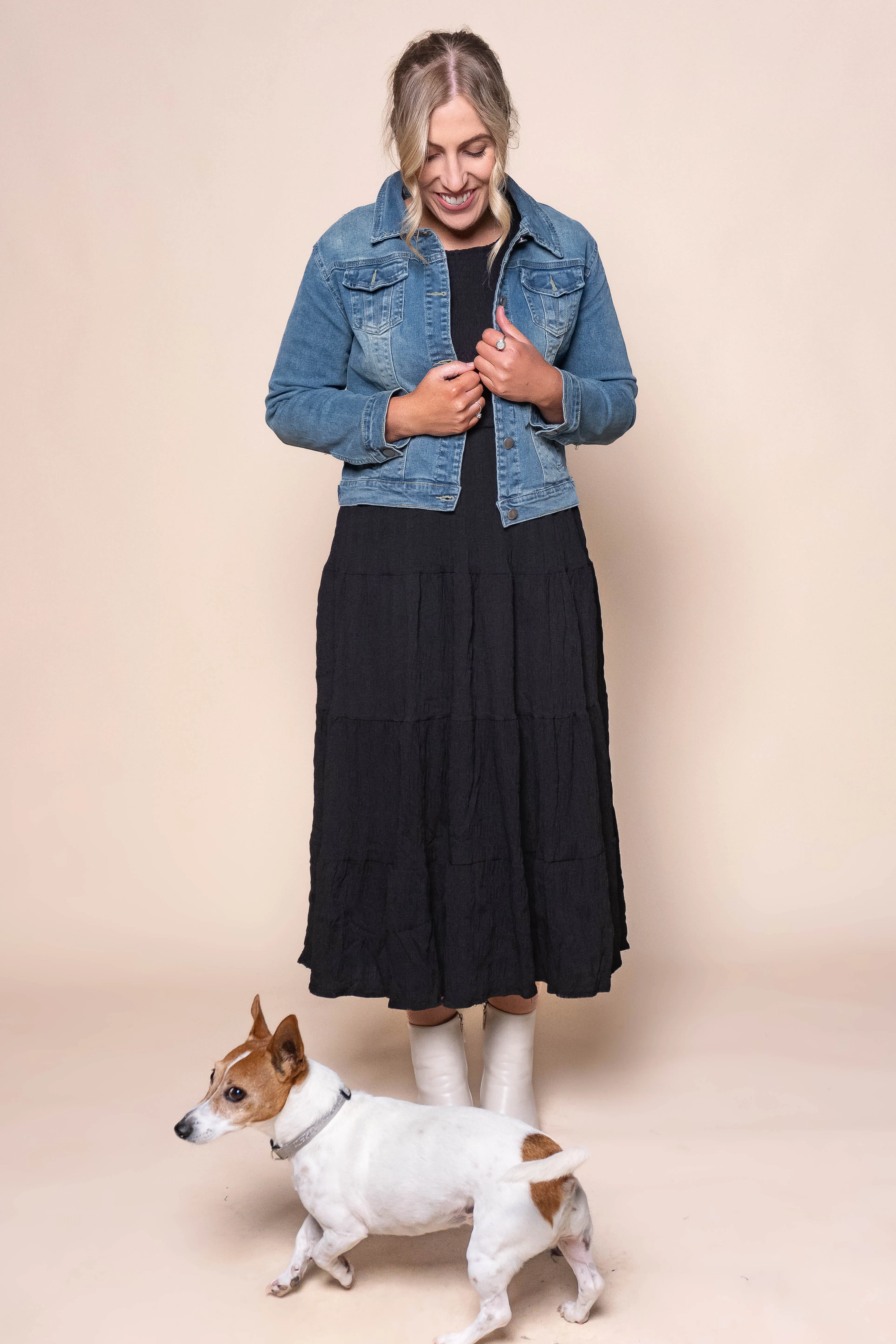 Kerry Denim Jacket in Mid Blue sold by Always Alice product image thumbnail 2