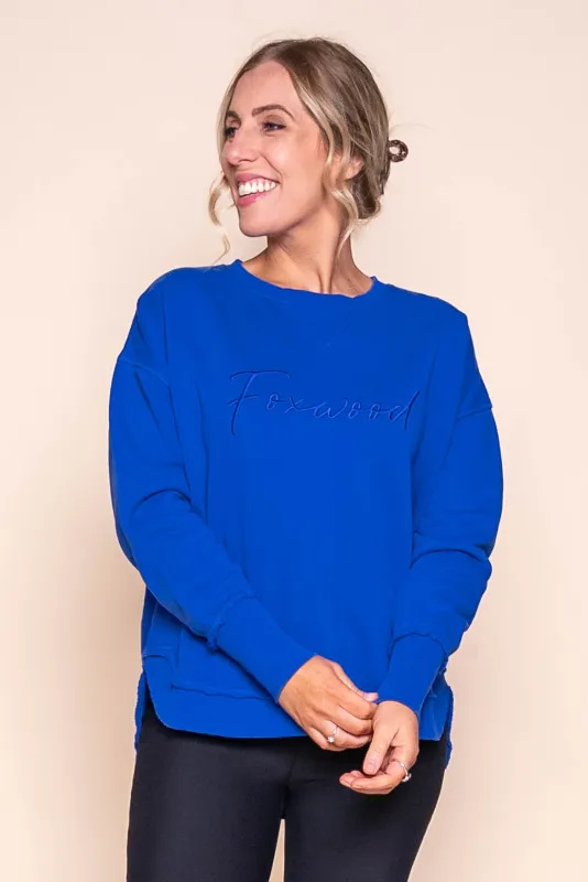 Signature Crew in Dazzling Blue - Foxwood made by Foxwood Clothing
