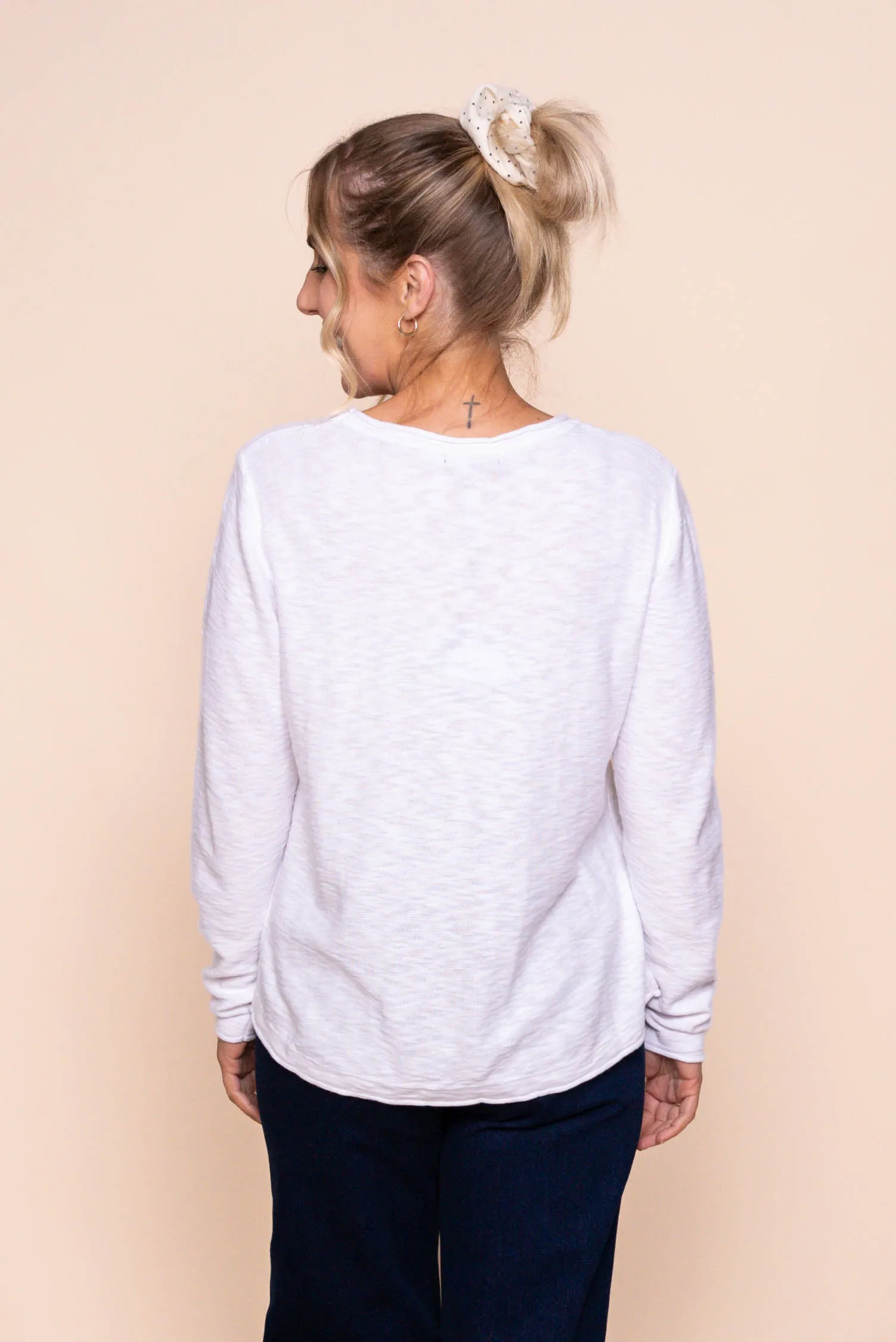 Margaux Jersey Knit Top in White sold by Always Alice product image thumbnail 4