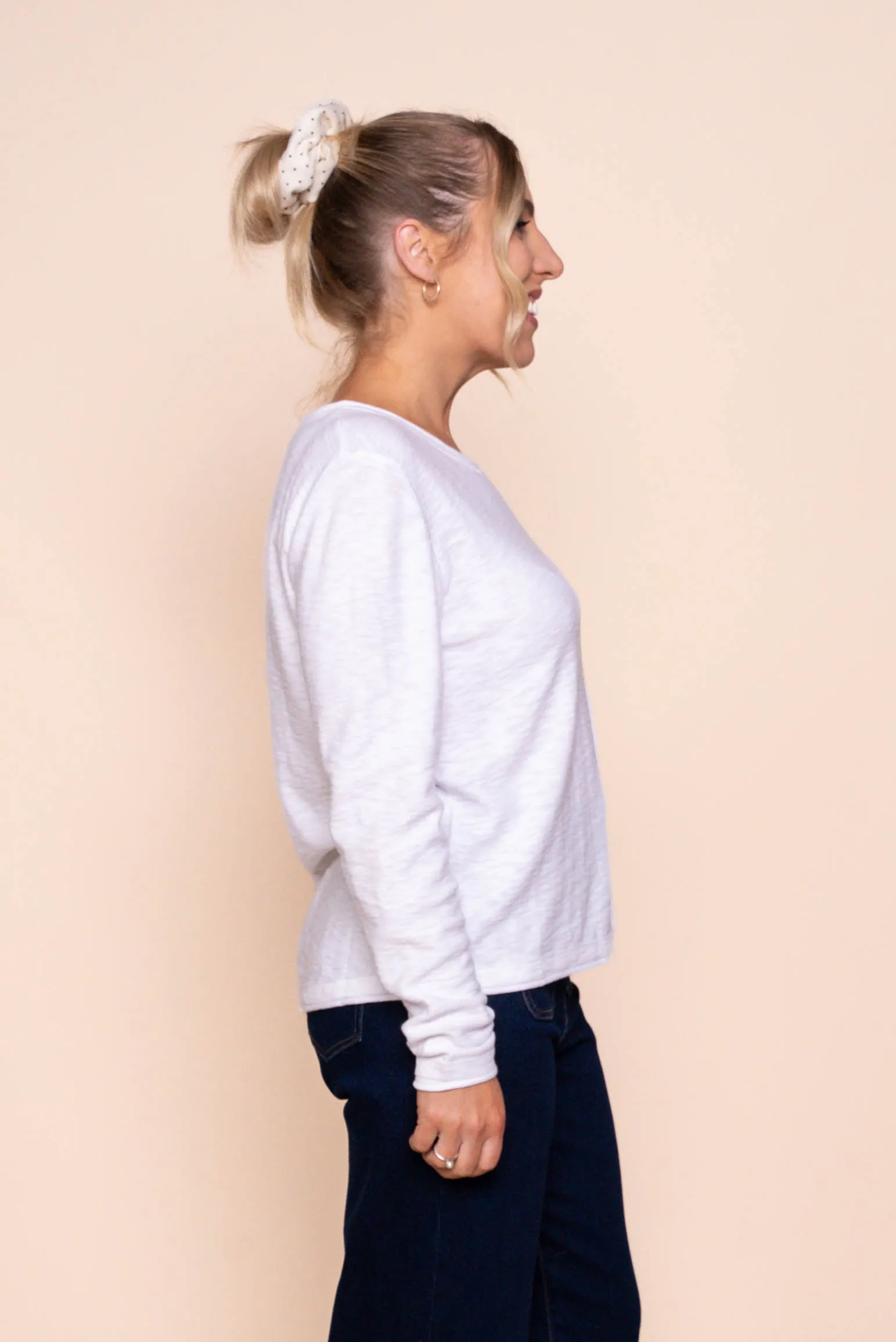 Margaux Jersey Knit Top in White sold by Always Alice product image thumbnail 3