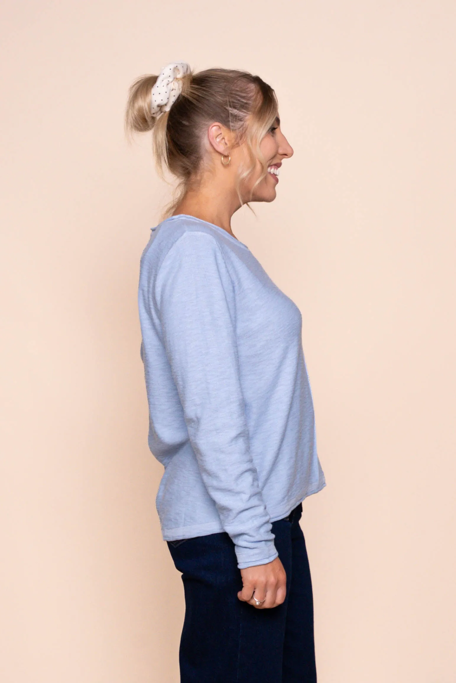 Margaux Jersey Knit Top in Sky Blue sold by Always Alice product image thumbnail 3