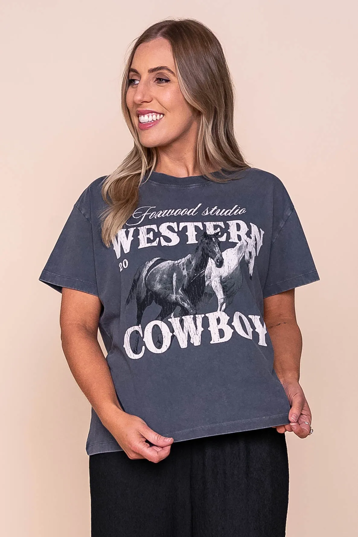 Tex Tee in Black - Foxwood sold by Always Alice product image thumbnail 3
