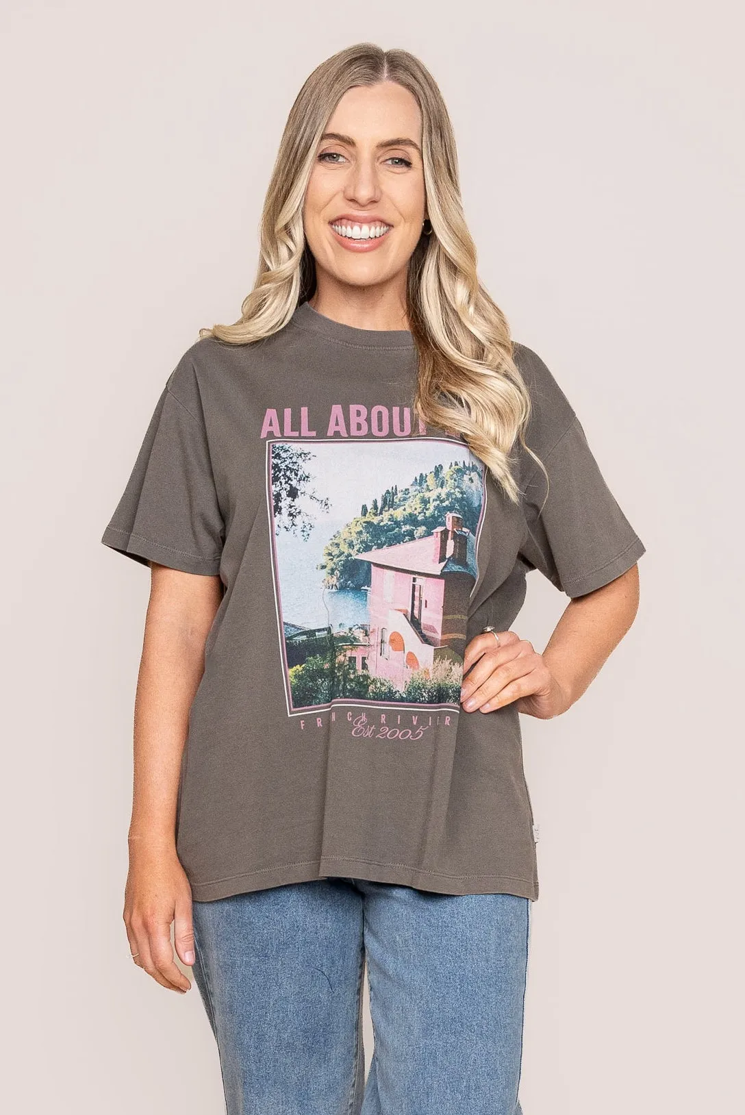 Provence Relaxed Tee in Charcoal - All About Eve sold by Always Alice product image thumbnail 3