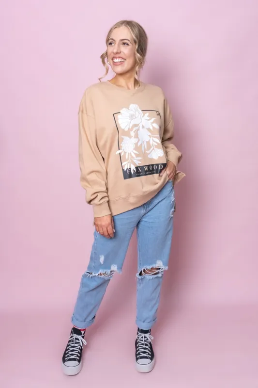 Carnation Crew in Sesame - Foxwood sold by Always Alice