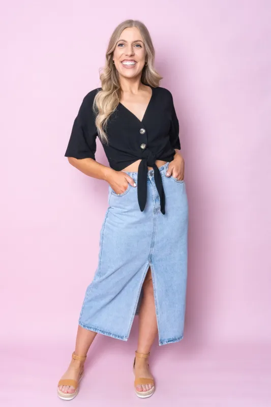 Calla Top in Black sold by Always Alice