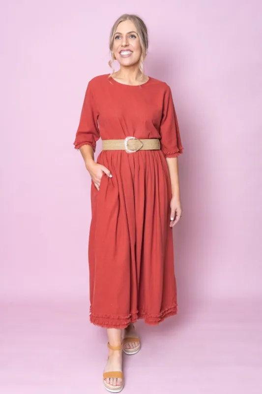 Anita Dress in Rust sold by Always Alice