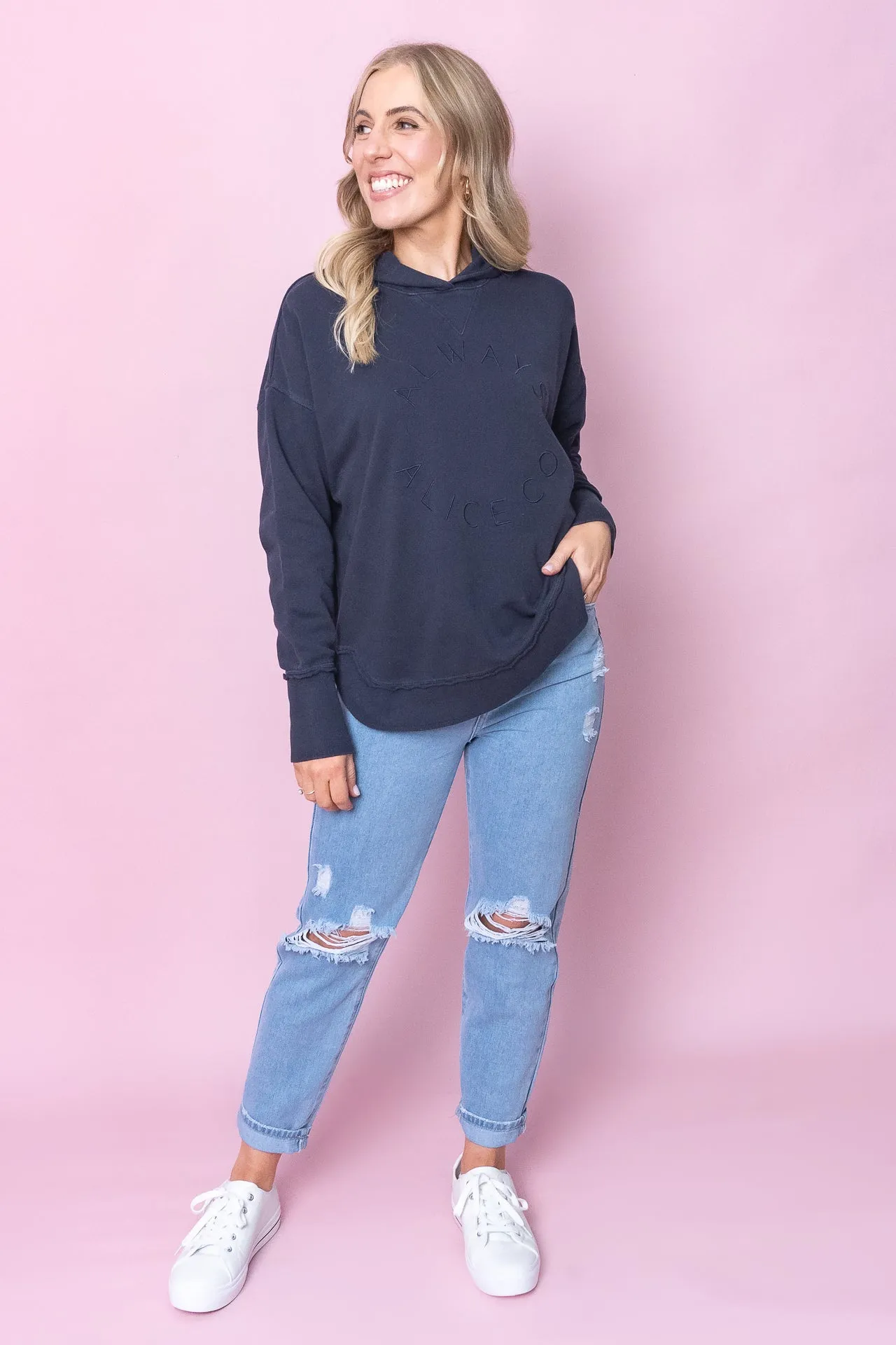Always Alice Hoodie in Navy - Always Alice sold by Always Alice product image thumbnail 2