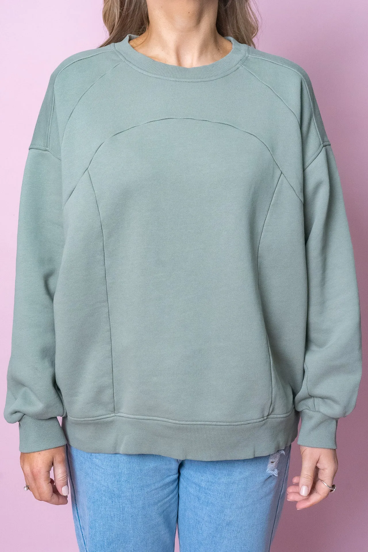 Sutton Crew in Sage Green - Foxwood - Final Sale sold by Always Alice product image thumbnail 5