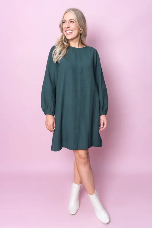 Ingrid Dress in Forest Green sold by Always Alice