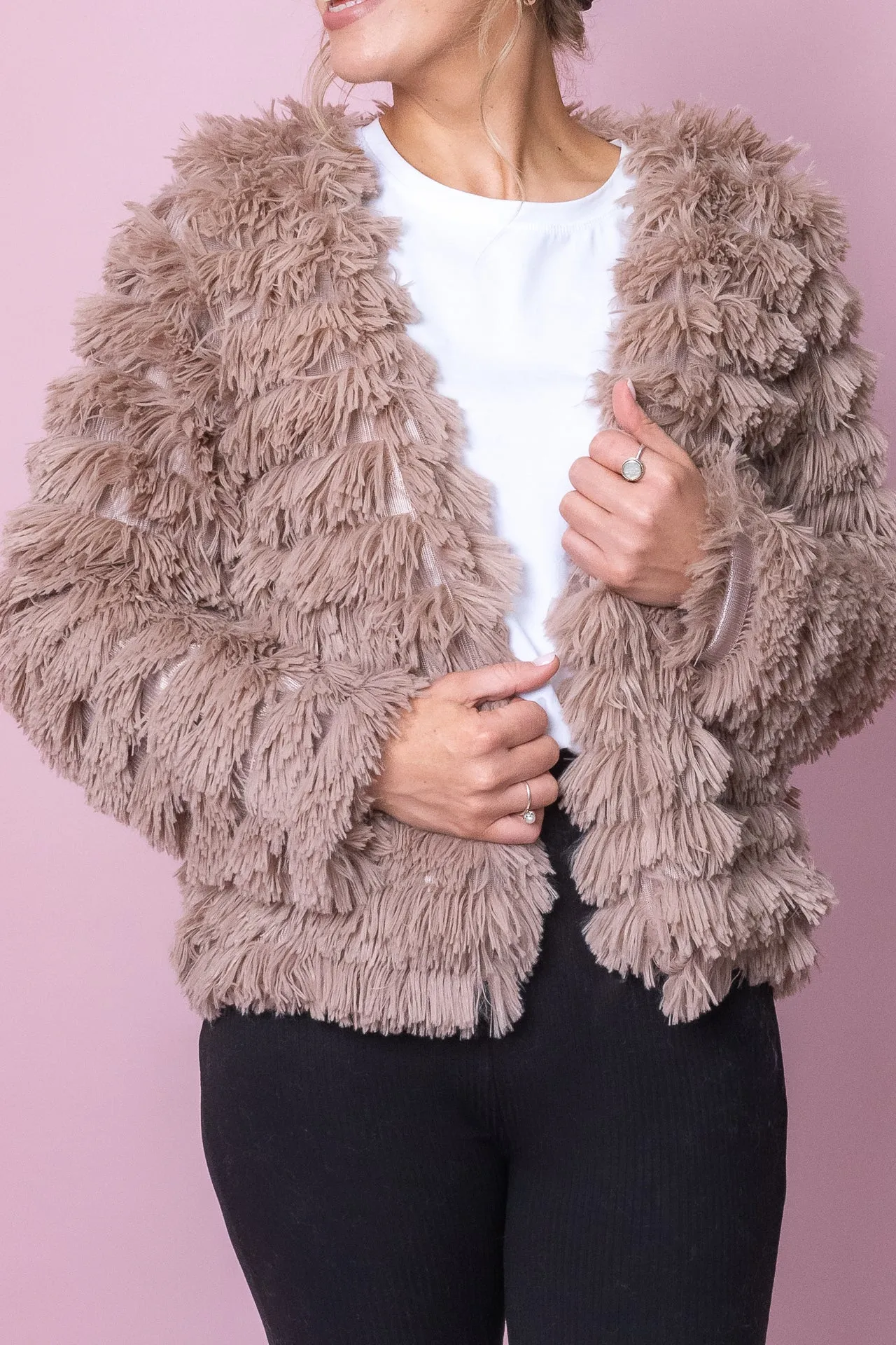 Trudy Jacket in Mocha sold by Always Alice product image thumbnail 3