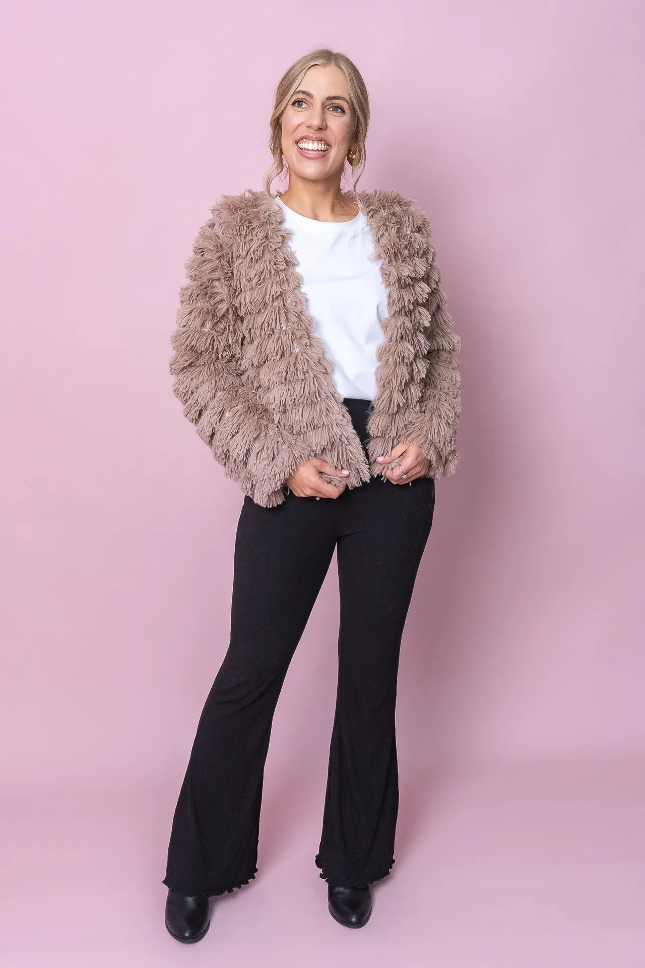 Trudy Jacket in Mocha sold by Always Alice