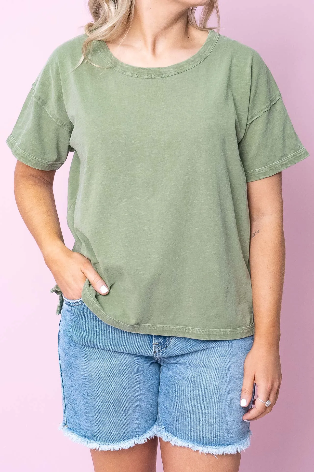 Marley Tee in Sea Kelp - Foxwood - Final Sale sold by Always Alice product image thumbnail 3