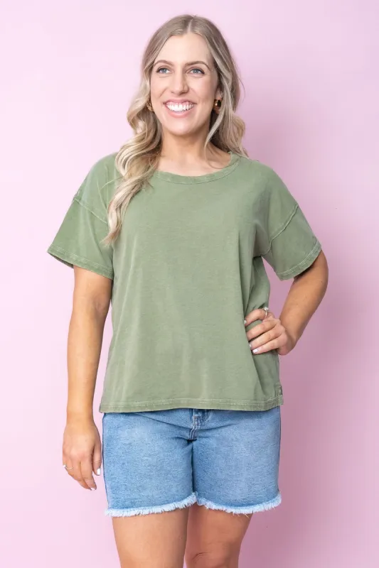 Marley Tee in Sea Kelp - Foxwood - Final Sale sold by Always Alice