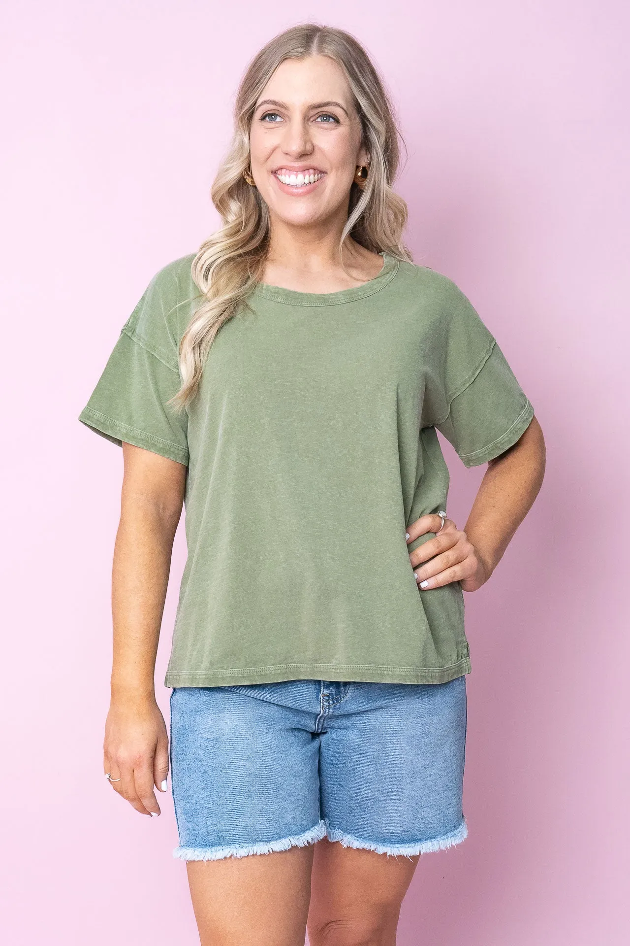 Marley Tee in Sea Kelp - Foxwood - Final Sale sold by Always Alice