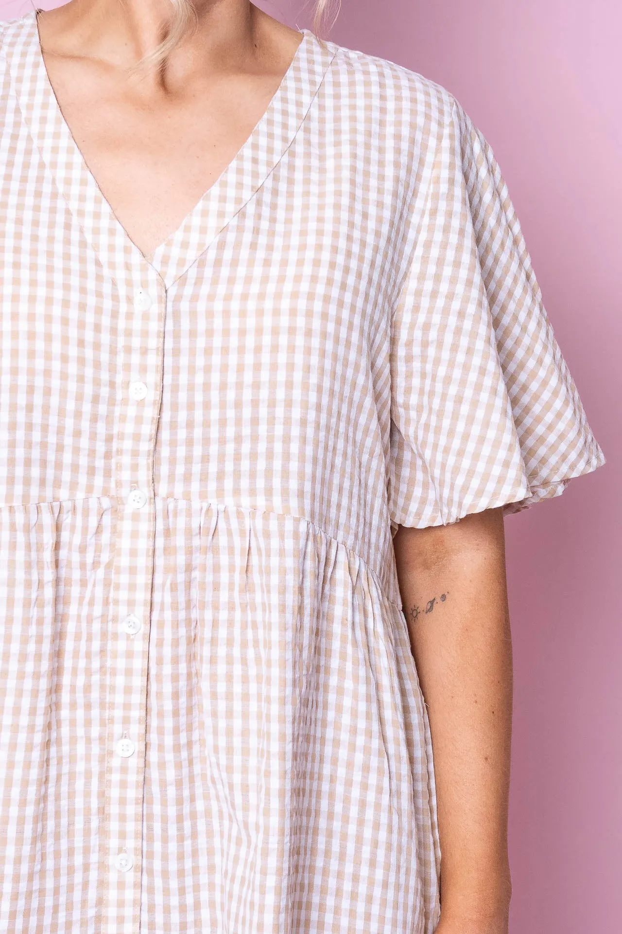 Bonnie Dress in Latte sold by Always Alice product image thumbnail 5