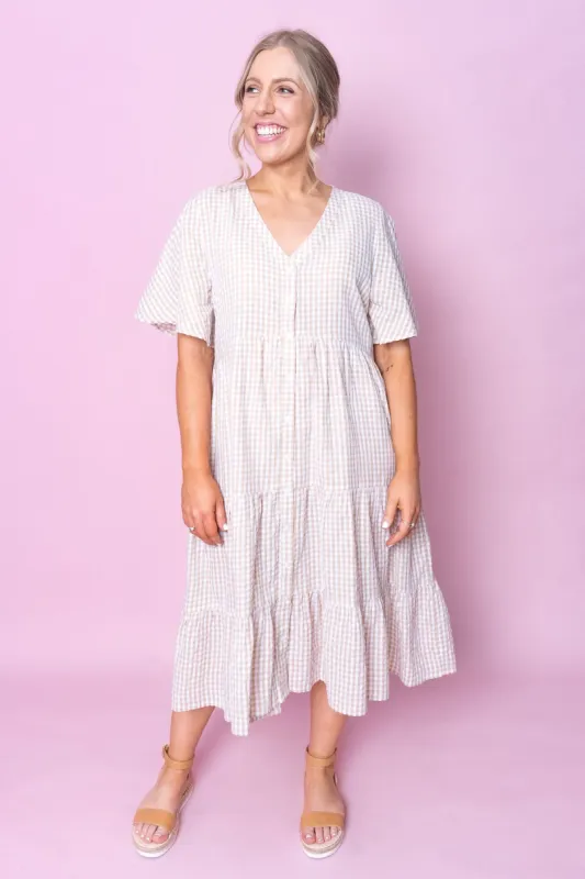 Bonnie Dress in Latte sold by Always Alice