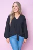 Deserae Top in Black sold by Always Alice