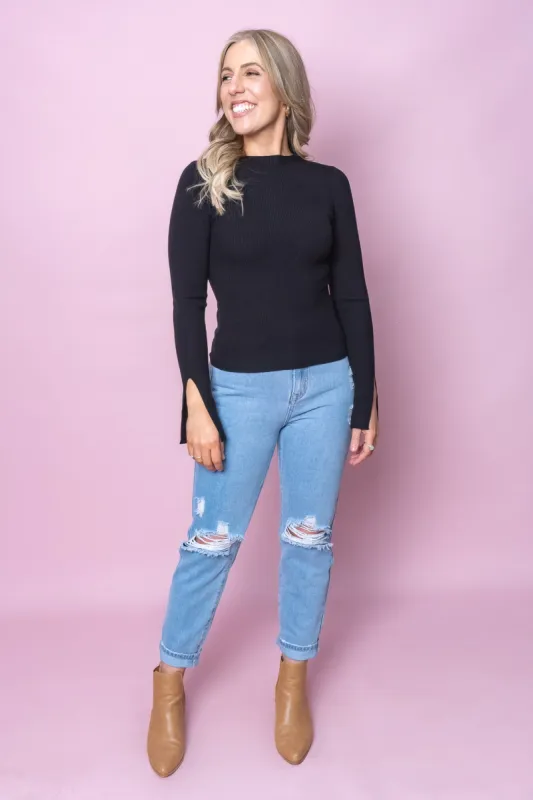 Martha Top in Black sold by Always Alice