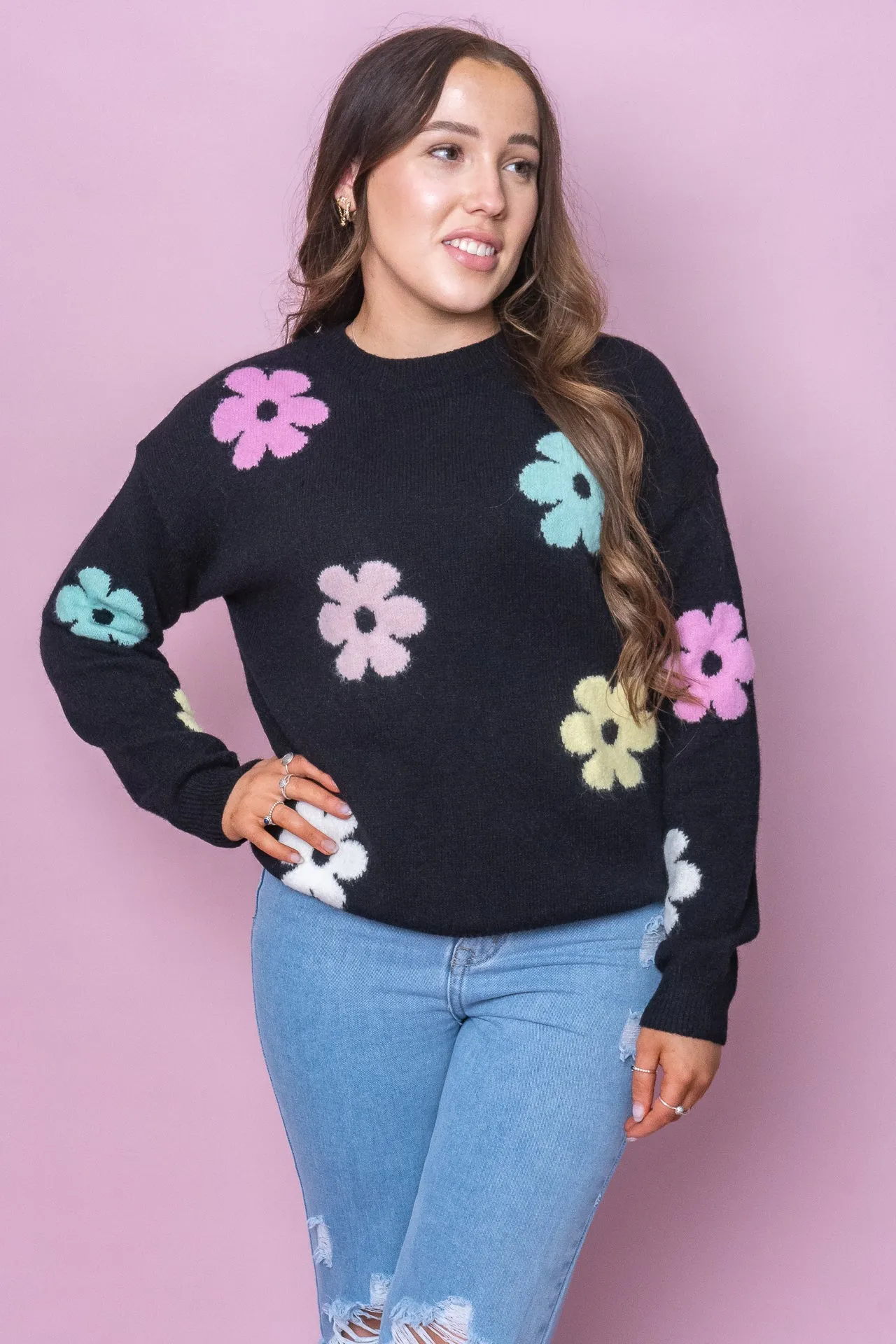 Sallie Knit Jumper in Black sold by Always Alice product image thumbnail 2