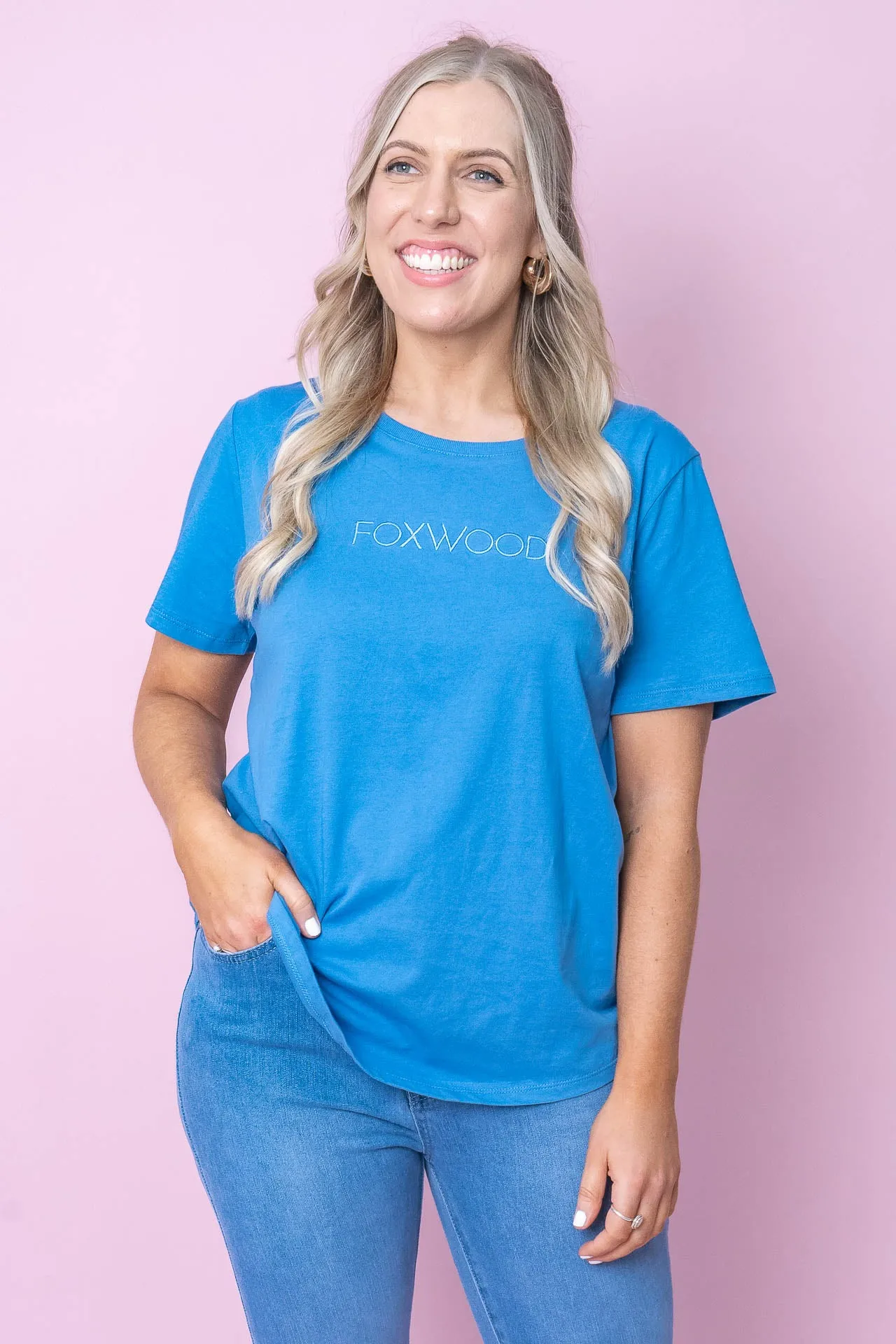 Foxwood Tee in Blue - Foxwood - Final Sale sold by Always Alice