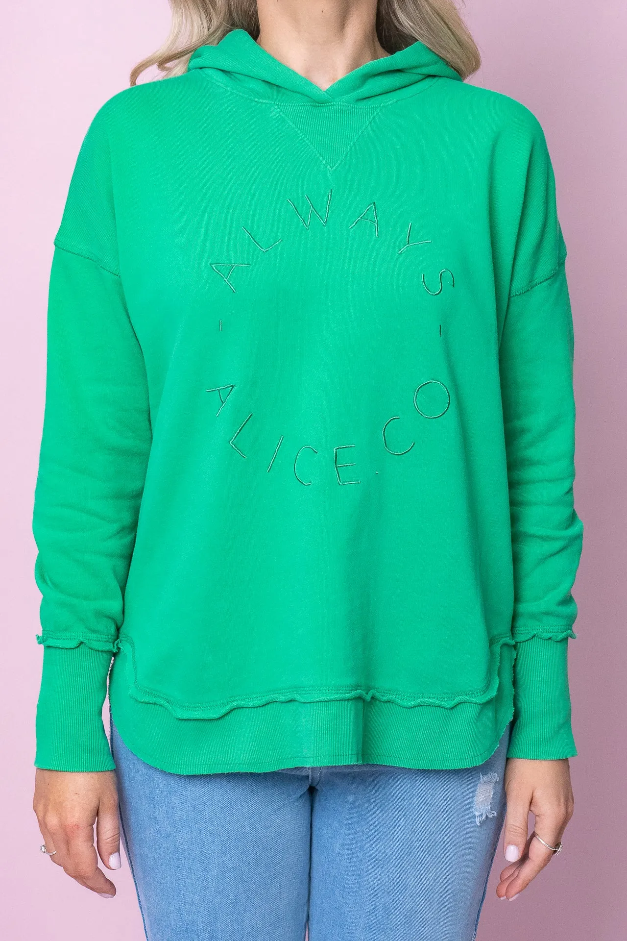 Always Alice Hoodie in Bright Green - Always Alice sold by Always Alice product image thumbnail 2