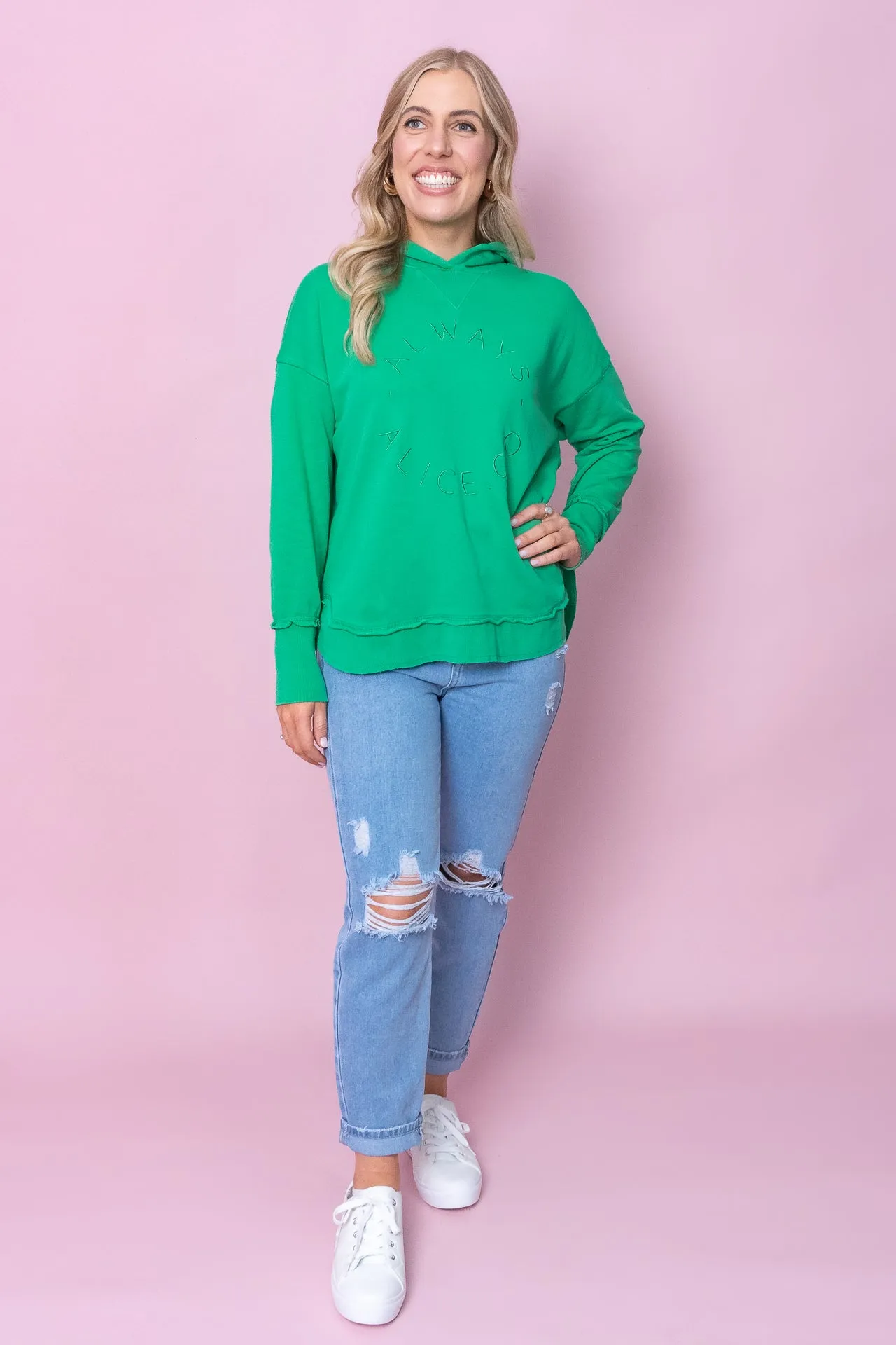 Always Alice Hoodie in Bright Green - Always Alice sold by Always Alice product image thumbnail 3