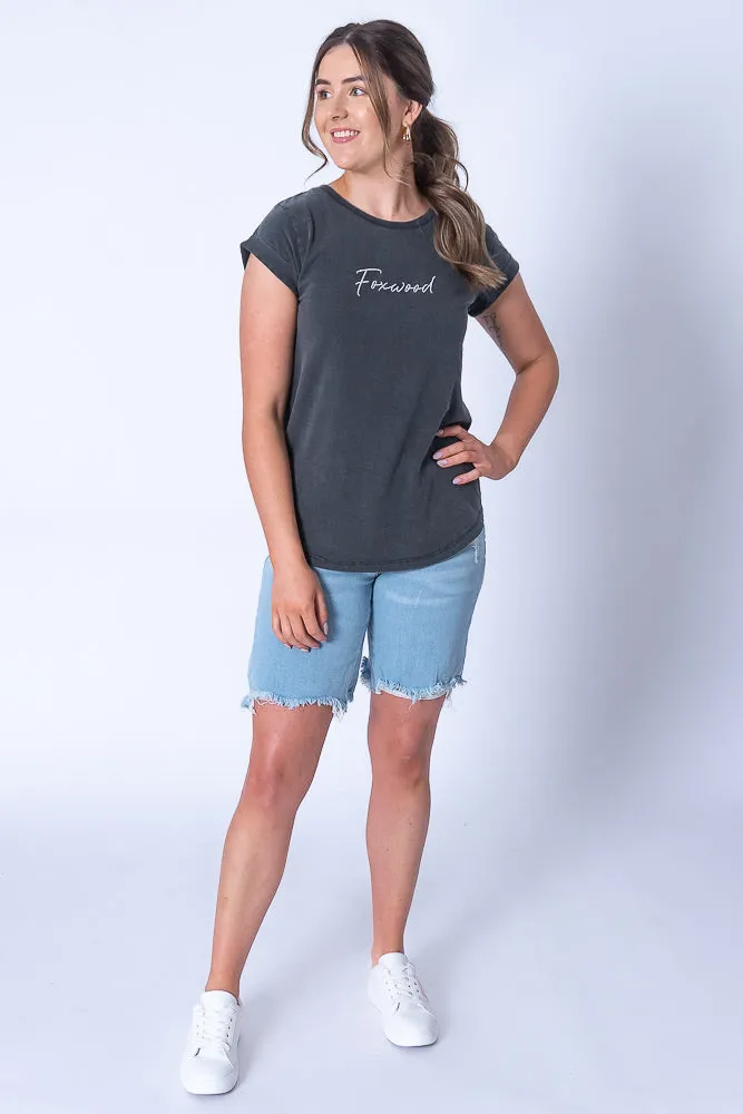 Signature Tee in Black - Foxwood sold by Always Alice product image thumbnail 3