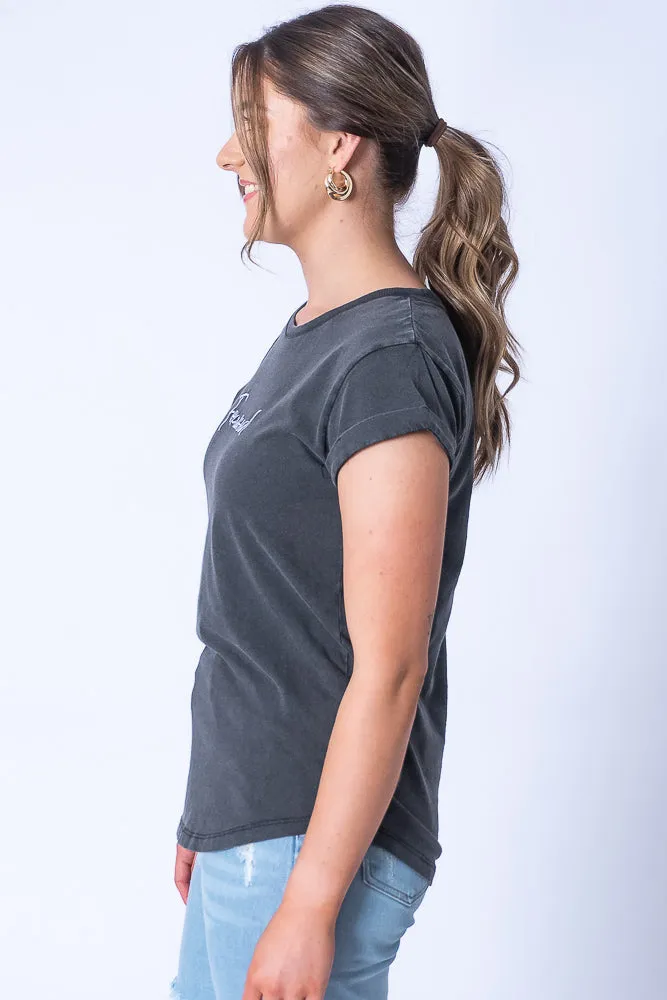 Signature Tee in Black - Foxwood sold by Always Alice product image thumbnail 4