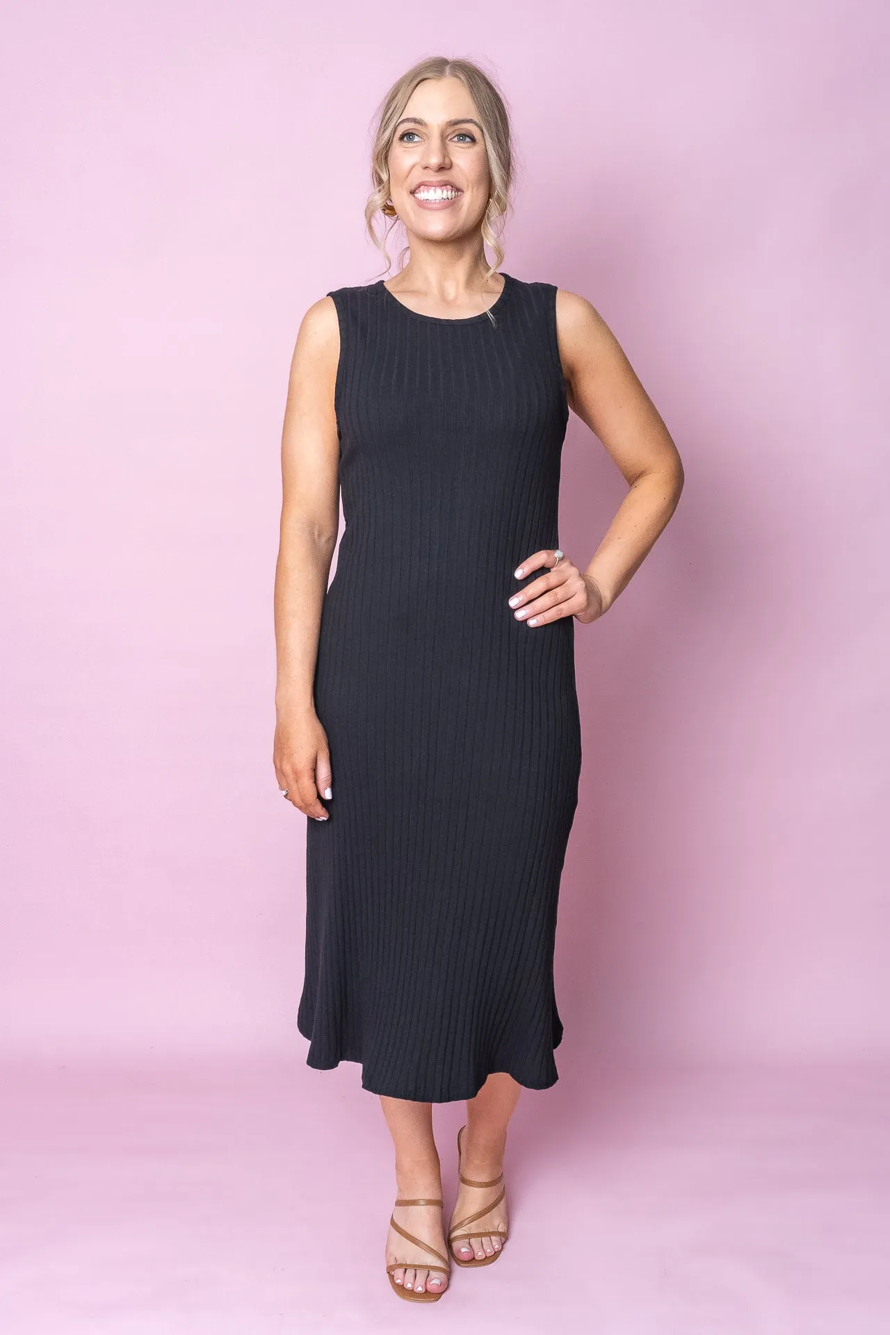 Amelie Rib Dress in Black - Foxwood sold by Always Alice product image thumbnail 2