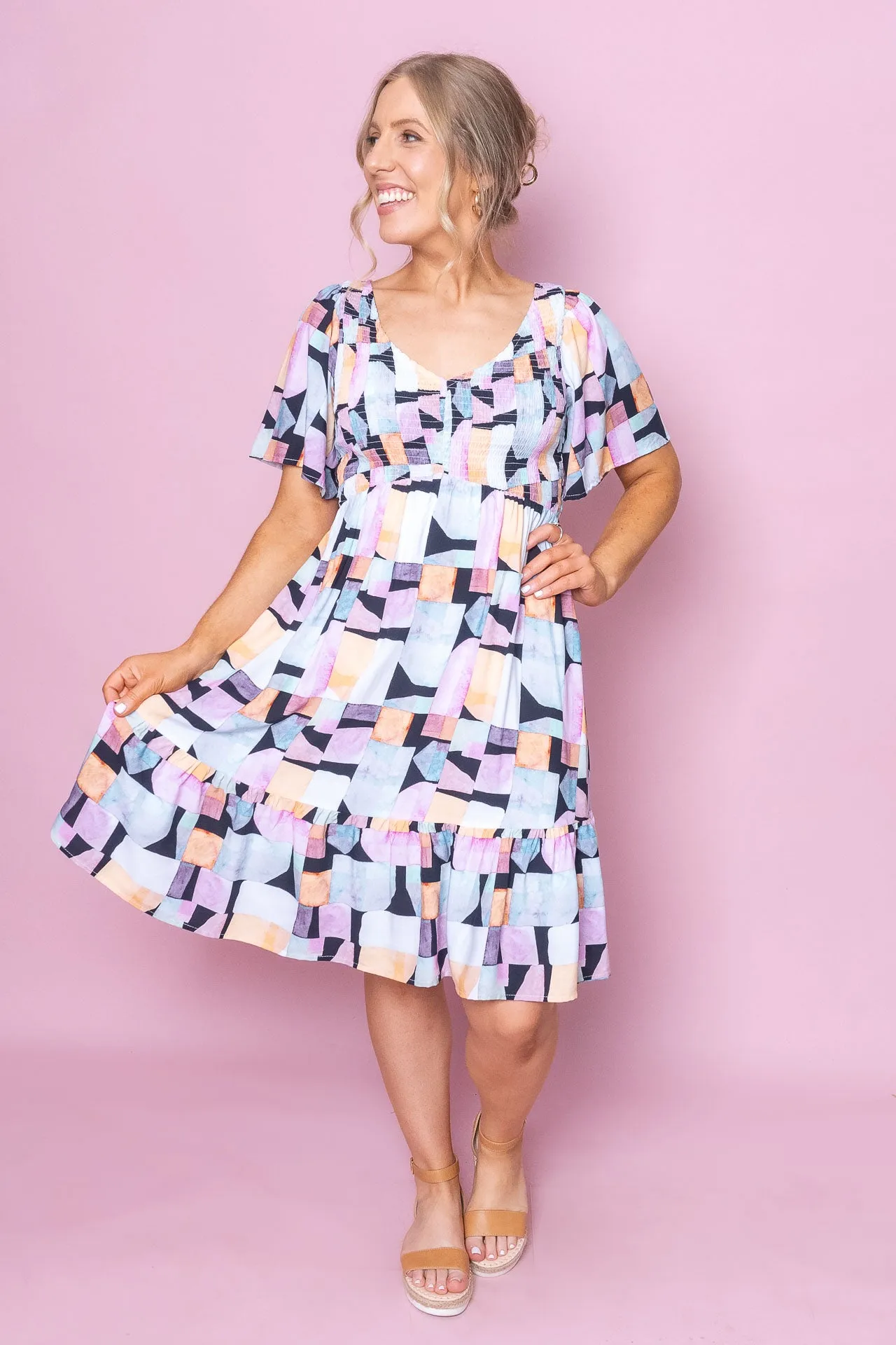 Juni Dress in Black Multi sold by Always Alice product image thumbnail 2