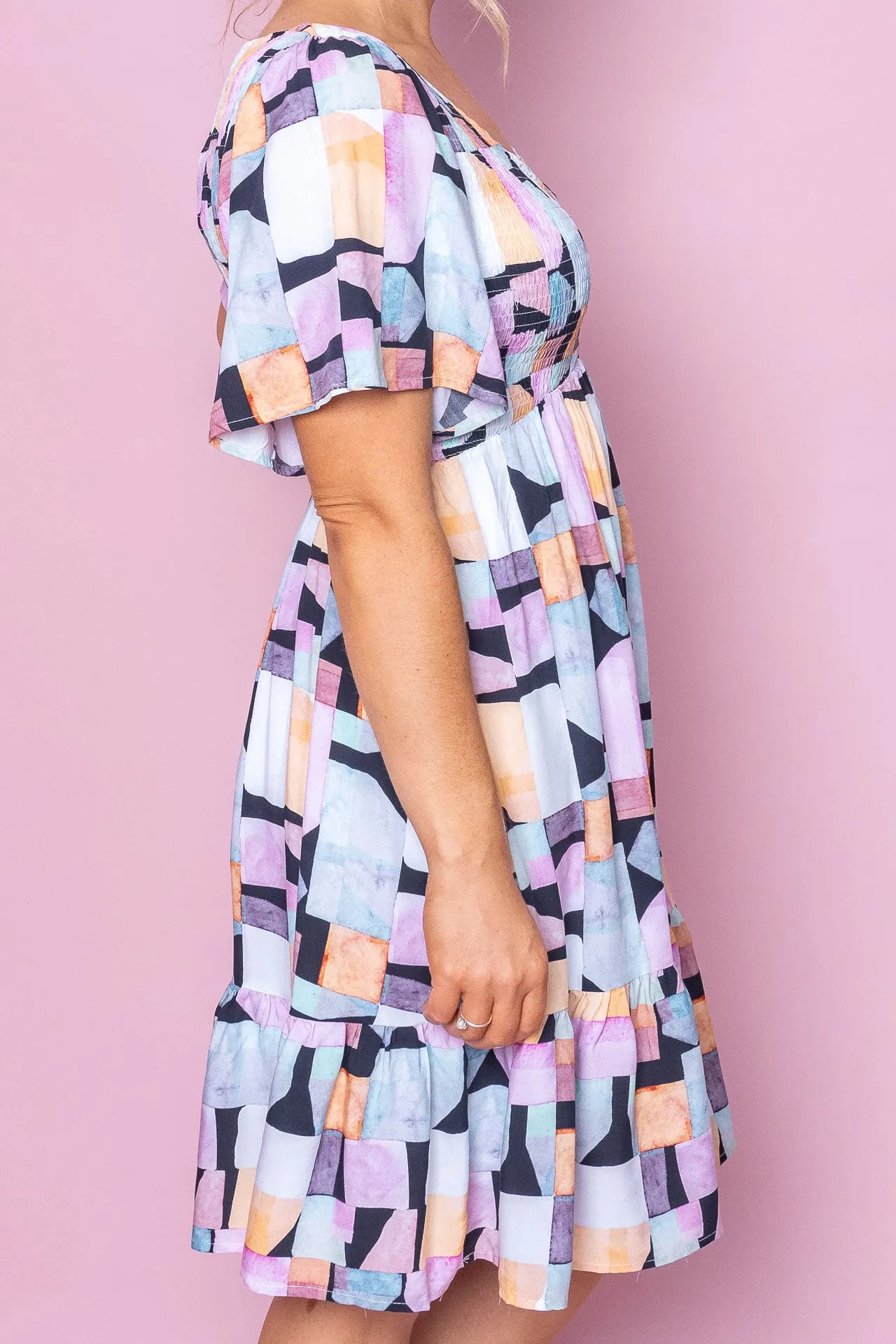 Juni Dress in Black Multi sold by Always Alice product image thumbnail 5