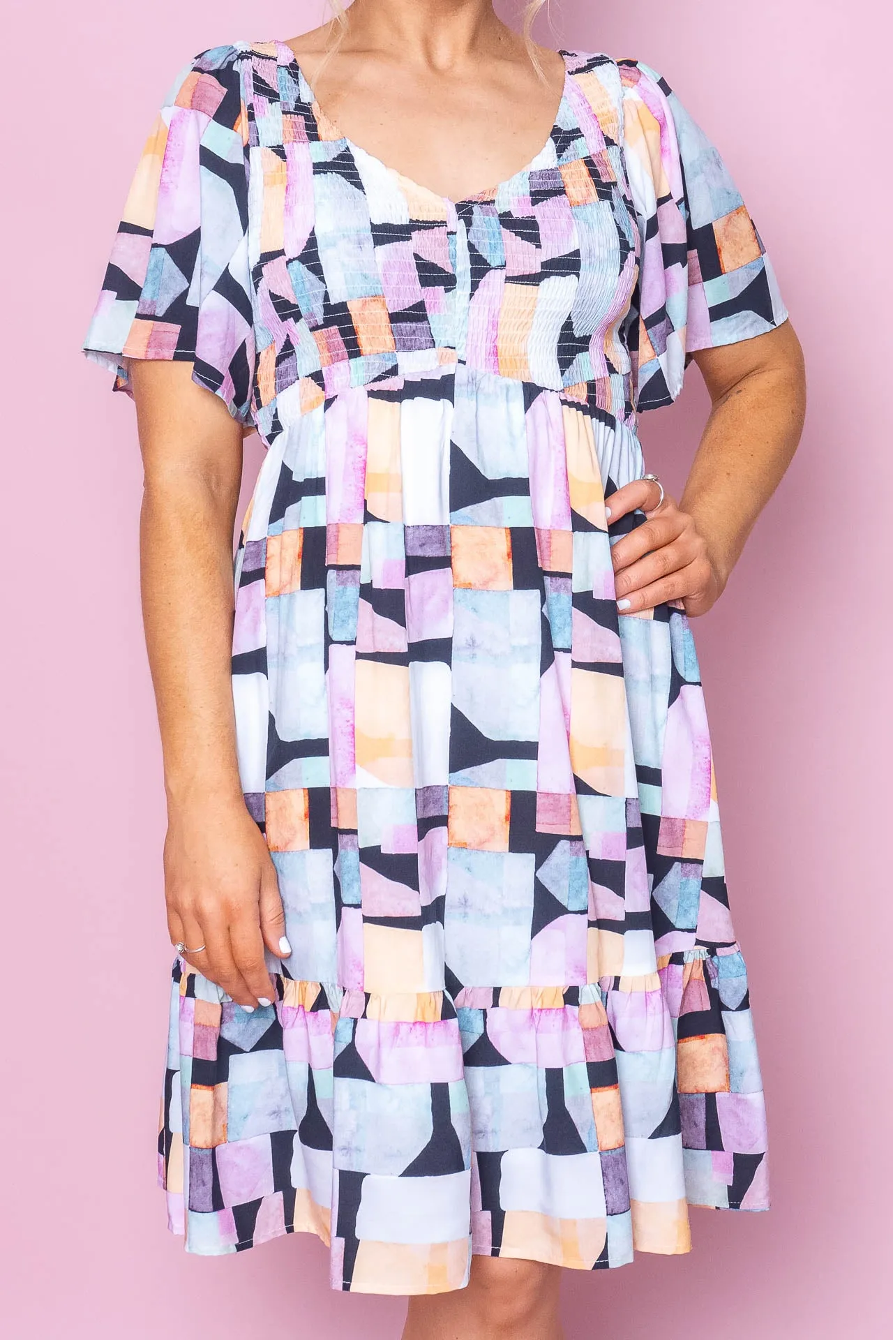 Juni Dress in Black Multi sold by Always Alice product image thumbnail 3