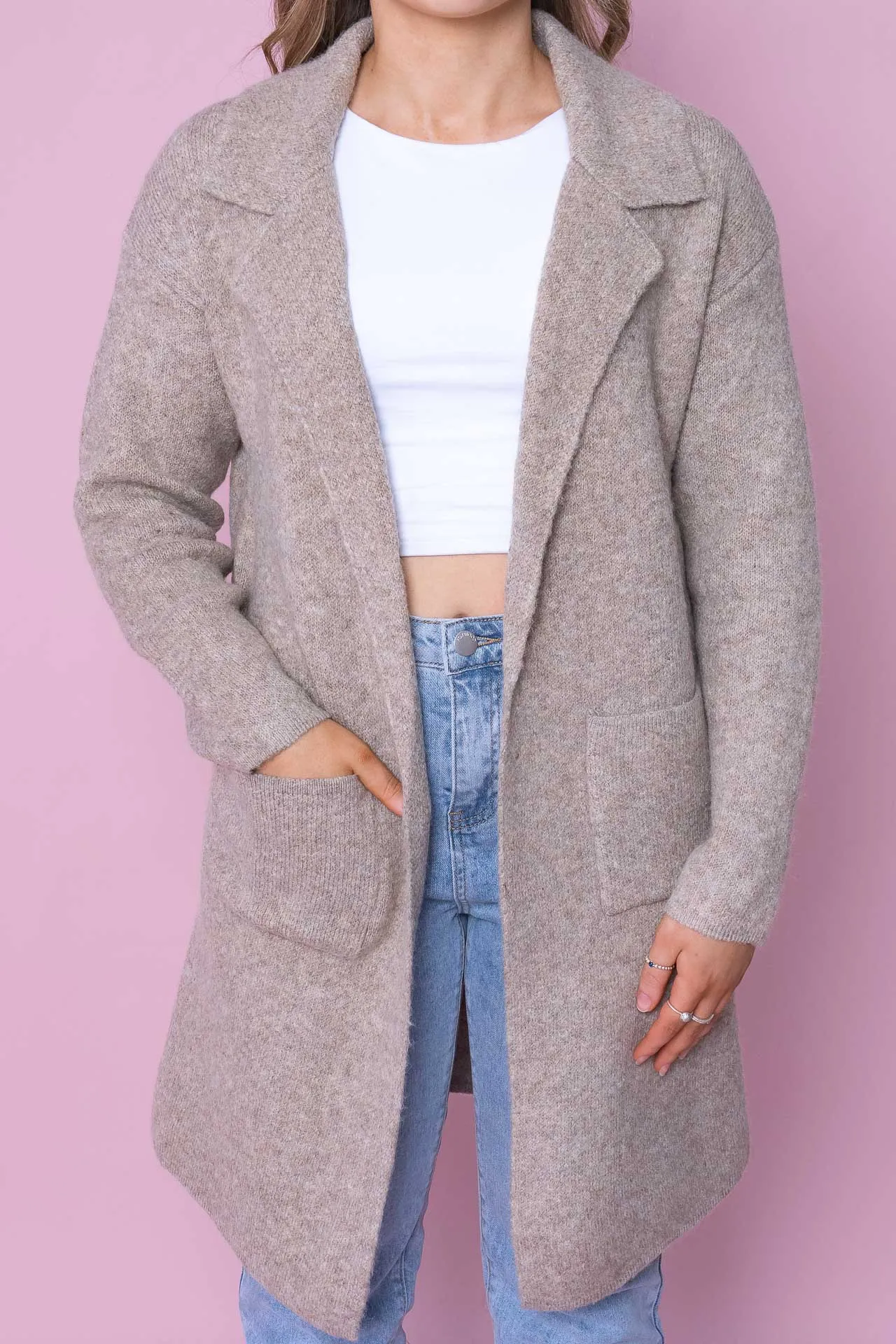 Oslo Coatigan in Mocha sold by Always Alice product image thumbnail 3