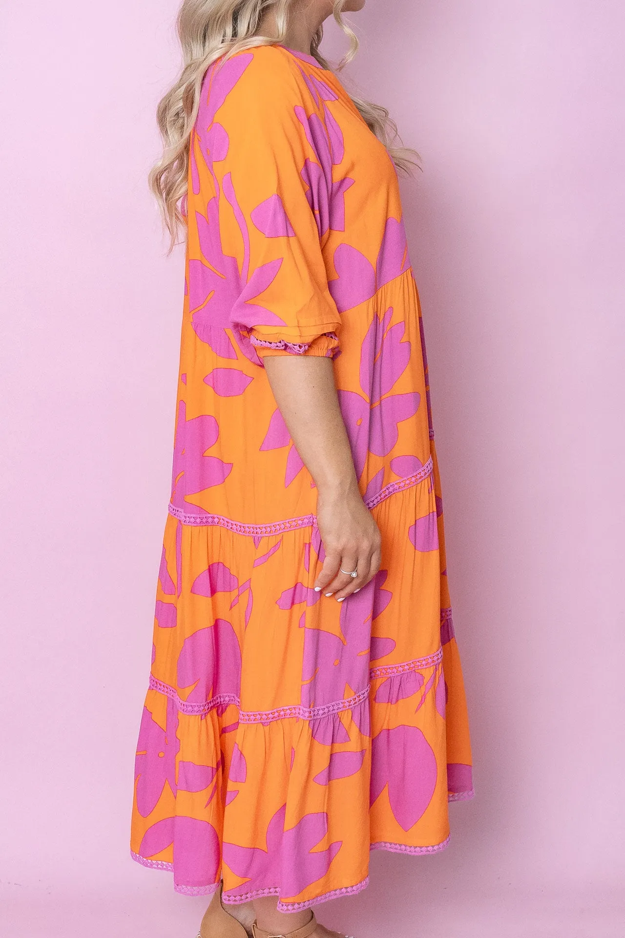 Rhea Dress in Orange sold by Always Alice product image thumbnail 5