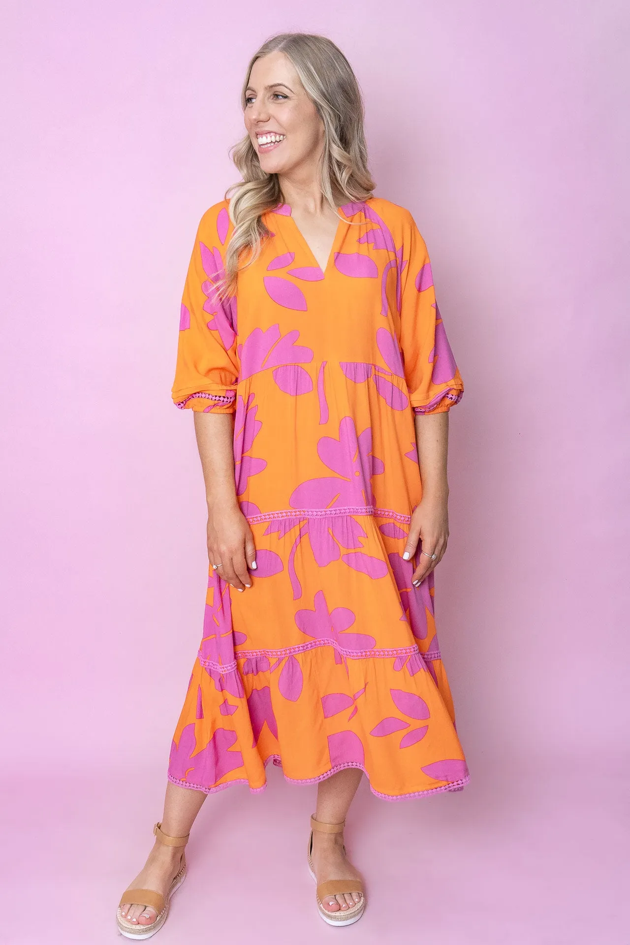 Rhea Dress in Orange sold by Always Alice product image thumbnail 2