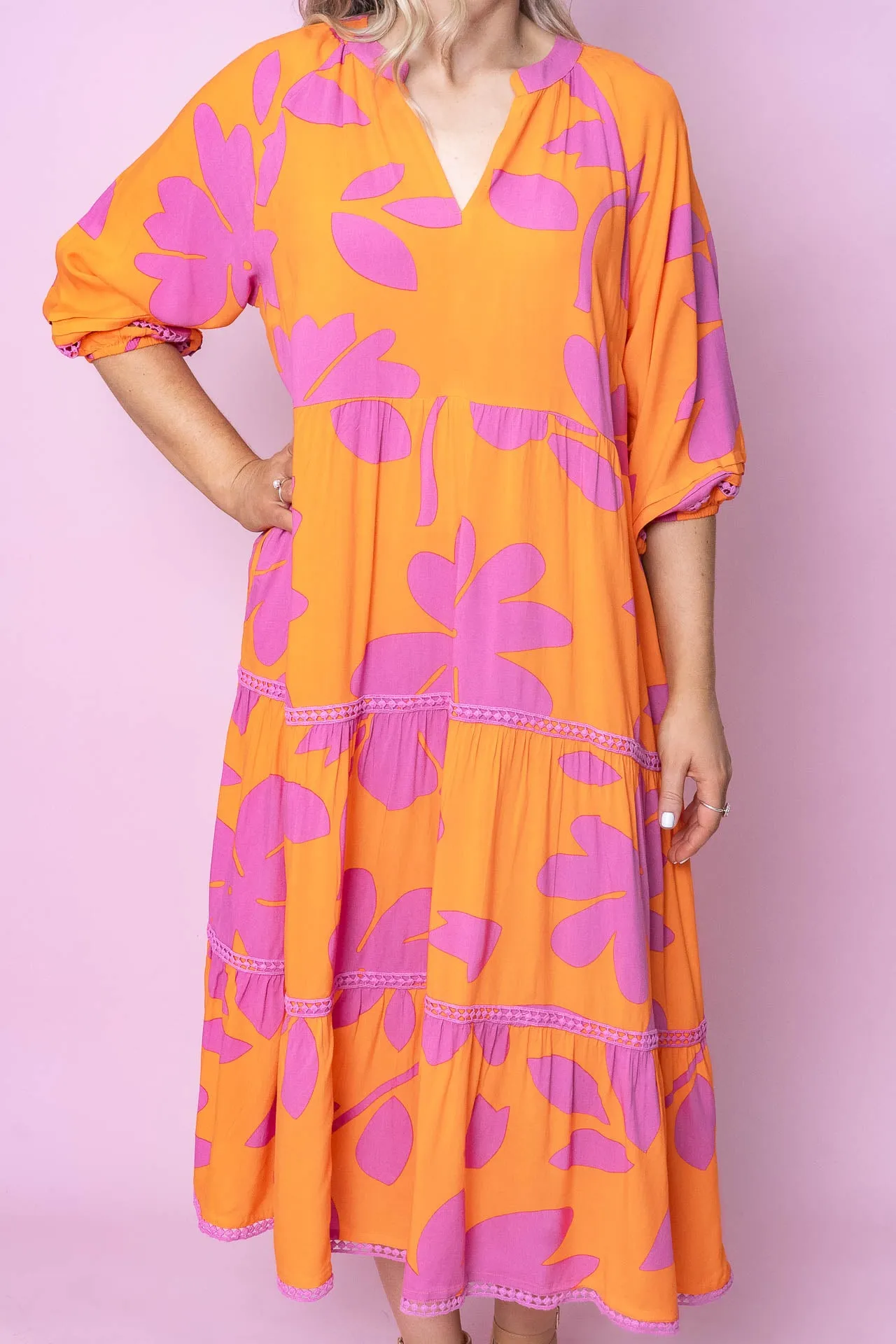 Rhea Dress in Orange sold by Always Alice product image thumbnail 3