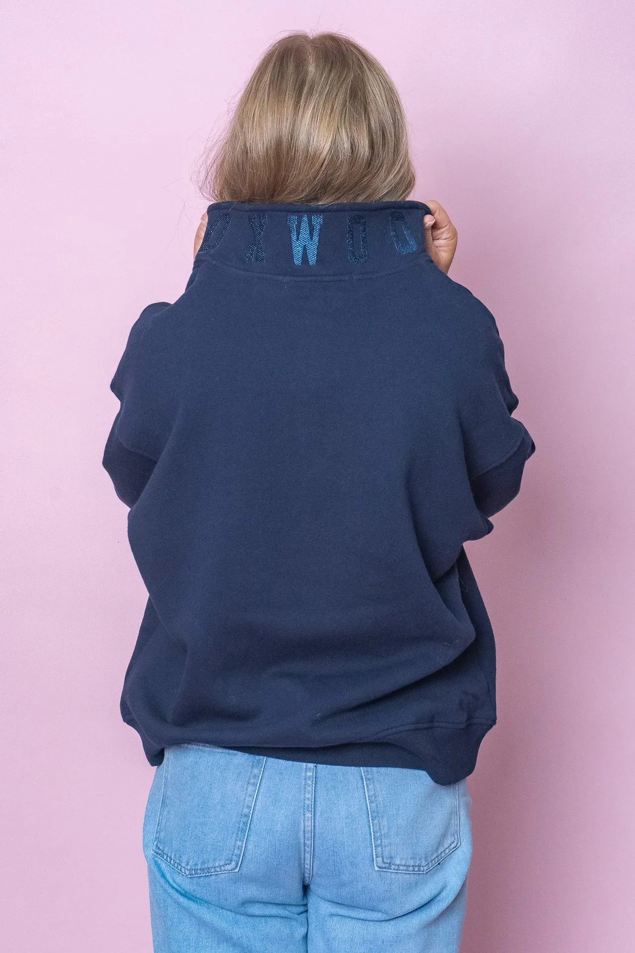 College Zip Crew in Navy - Foxwood sold by Always Alice product image thumbnail 5