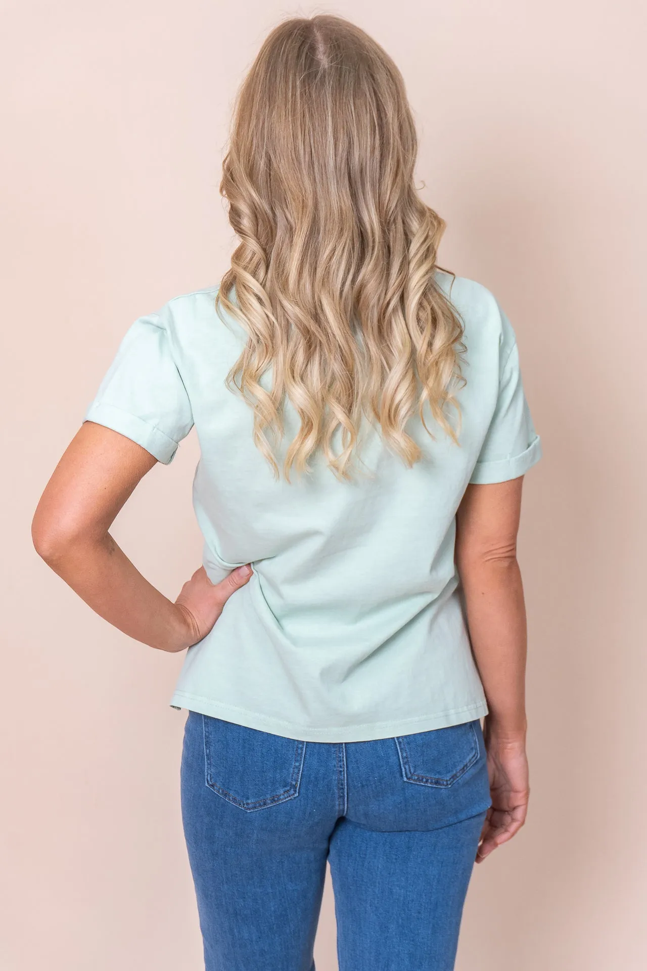 AAE Washed Tee in Surf - All About Eve sold by Always Alice product image thumbnail 5