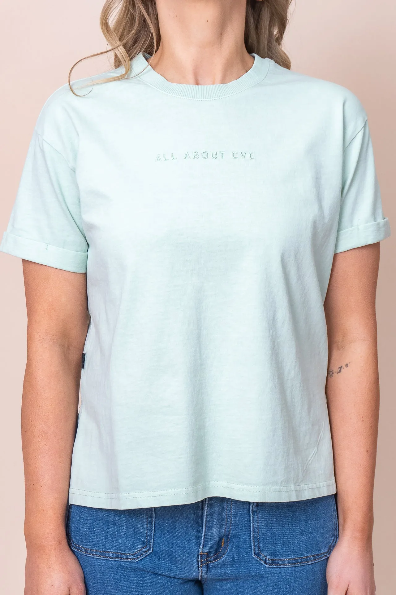 AAE Washed Tee in Surf - All About Eve sold by Always Alice