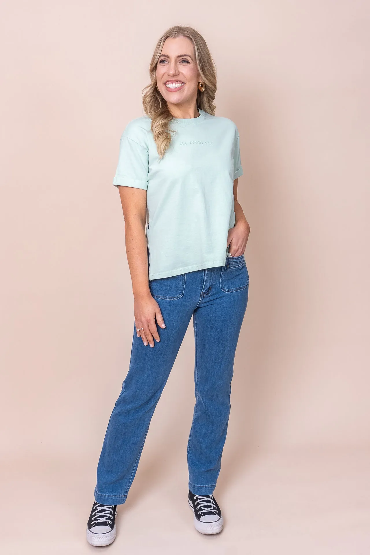 AAE Washed Tee in Surf - All About Eve sold by Always Alice product image thumbnail 3