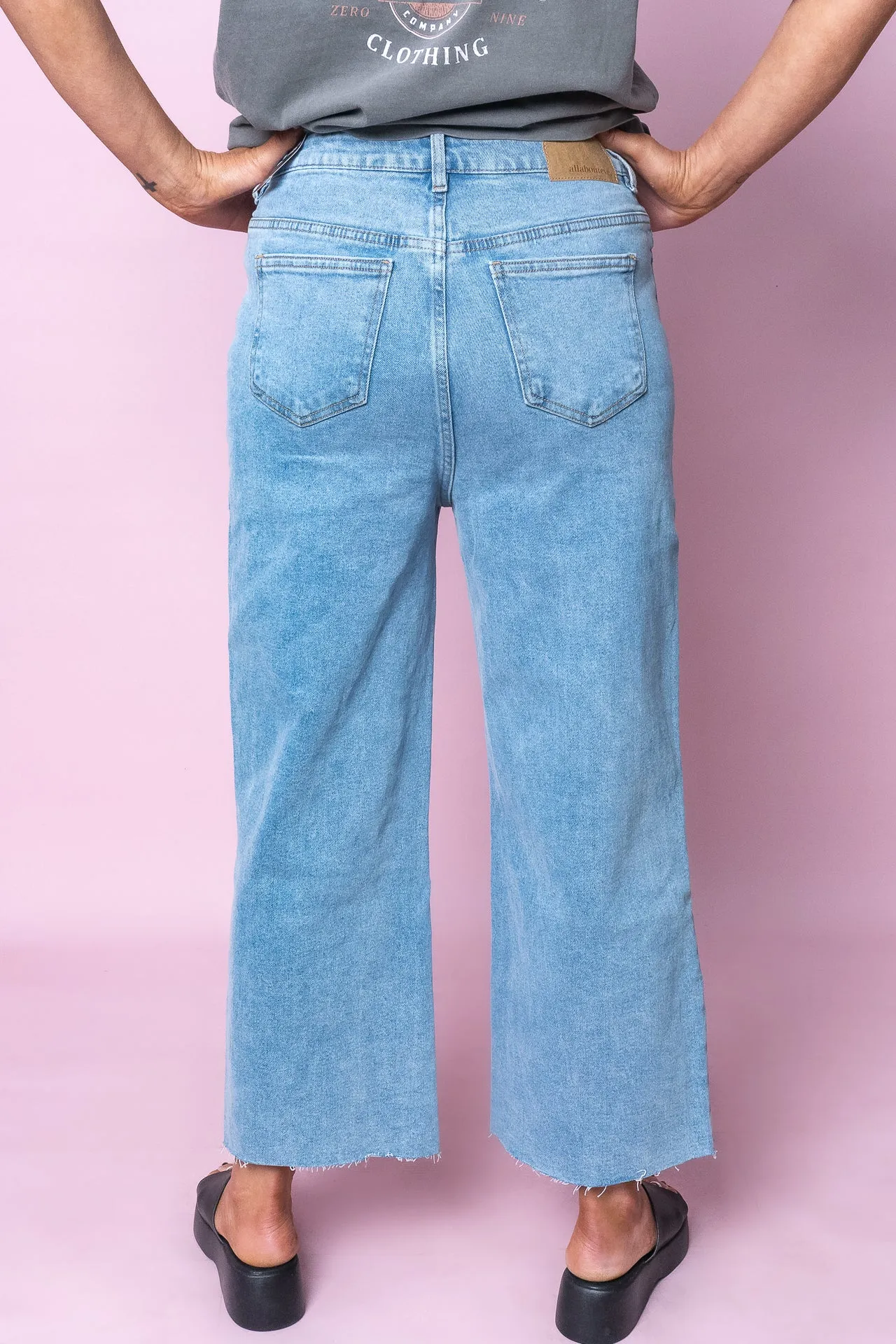 Charlie High Rise Wide Leg Heritage Jeans in Denim - All About Eve sold by Always Alice product image thumbnail 4