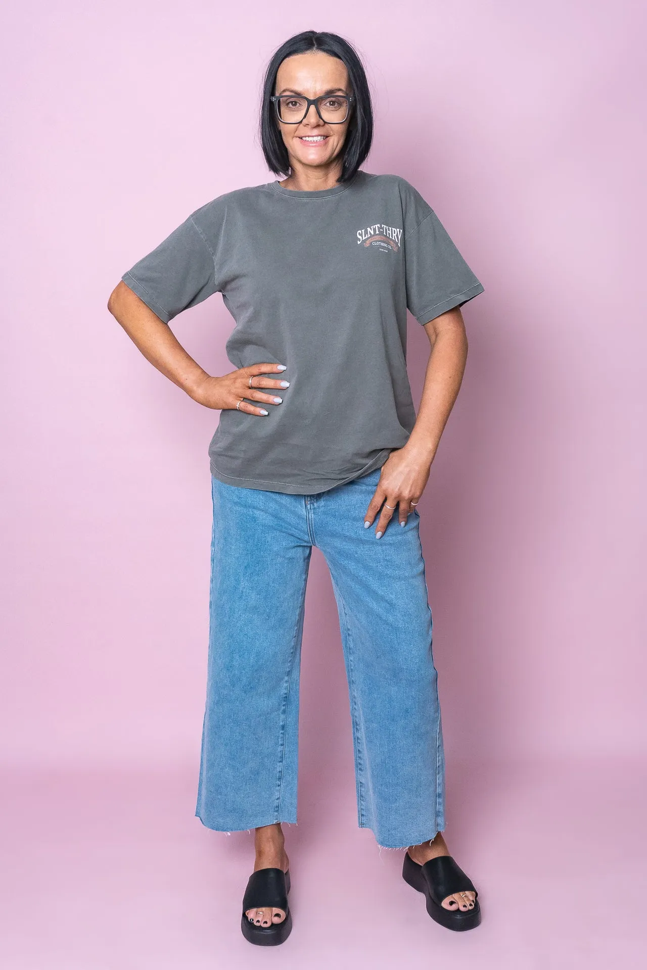 Charlie High Rise Wide Leg Heritage Jeans in Denim - All About Eve sold by Always Alice product image thumbnail 2
