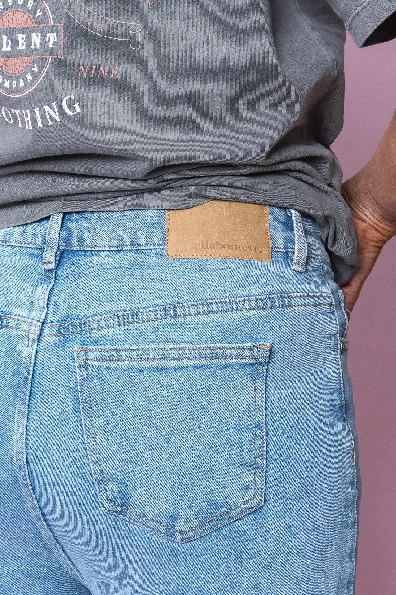 Charlie High Rise Wide Leg Heritage Jeans in Denim - All About Eve sold by Always Alice product image thumbnail 5