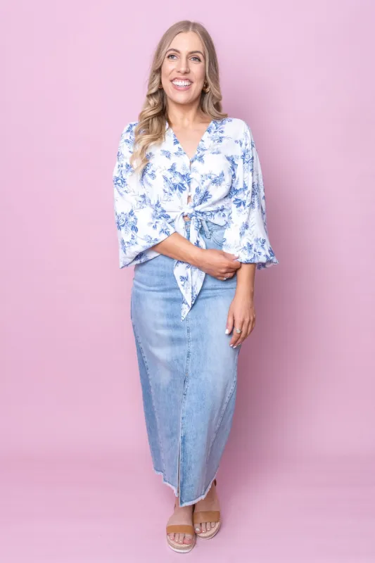 Nataly Top in White sold by Always Alice