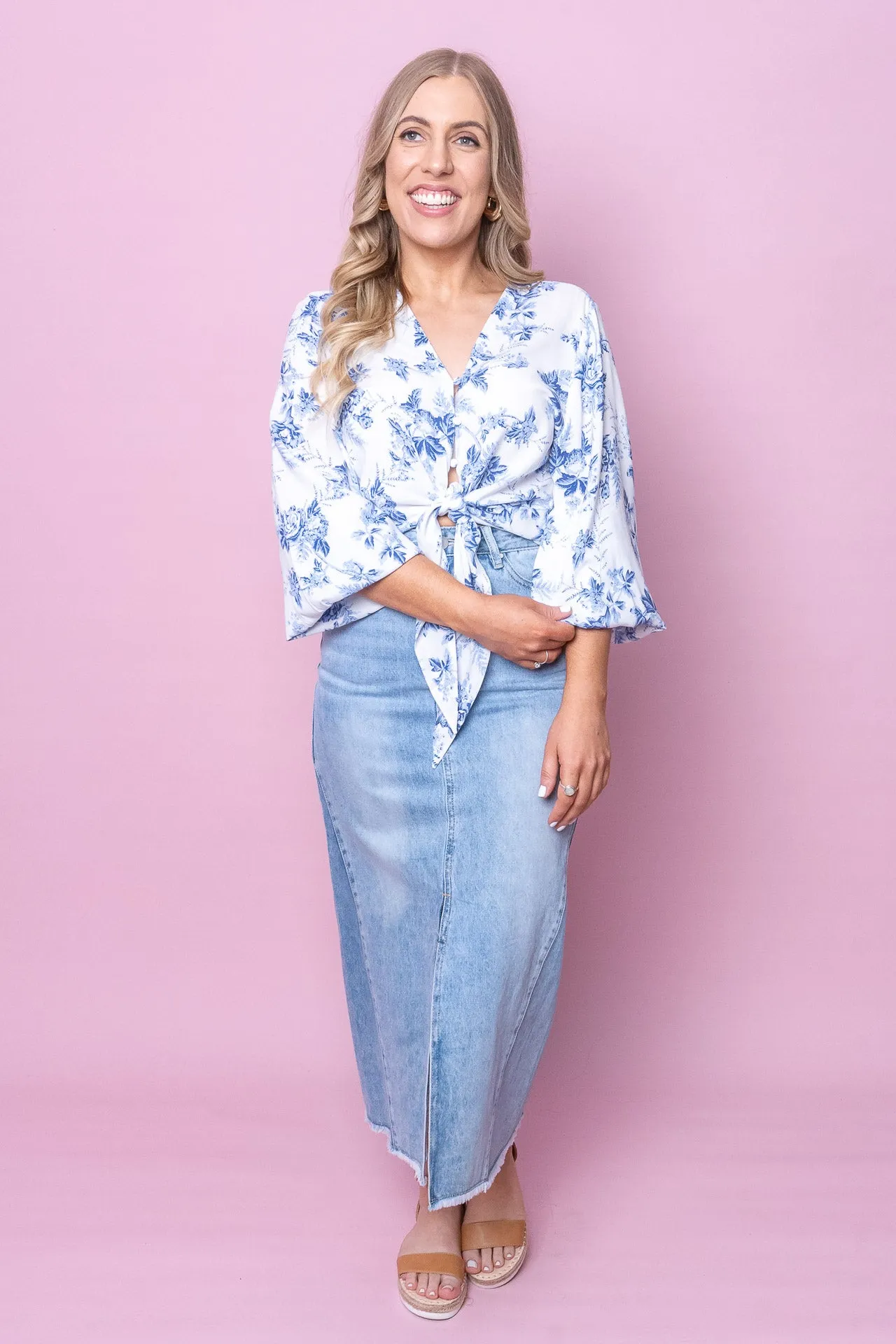 Nataly Top in White sold by Always Alice