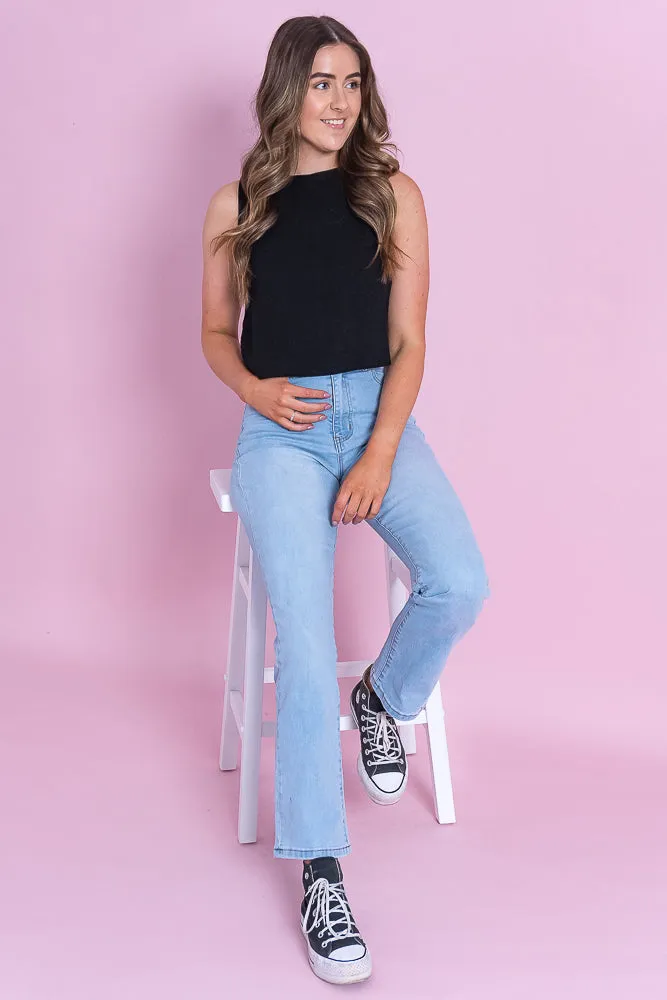 Uzi Jeans in Light Denim sold by Always Alice product image thumbnail 2