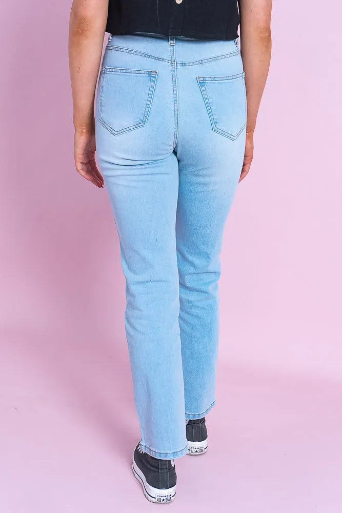 Uzi Jeans in Light Denim sold by Always Alice product image thumbnail 4