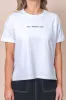 AAE Washed Tee in White - All About Eve sold by Always Alice