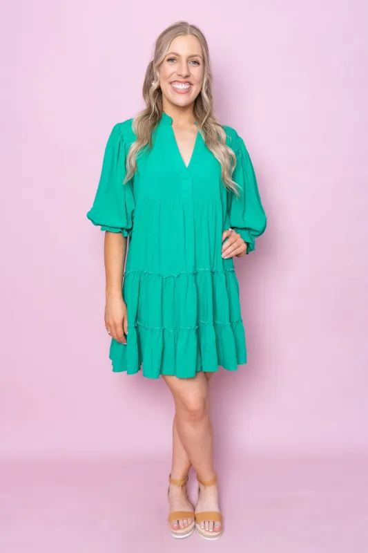 Alwyn Dress in Jade sold by Always Alice